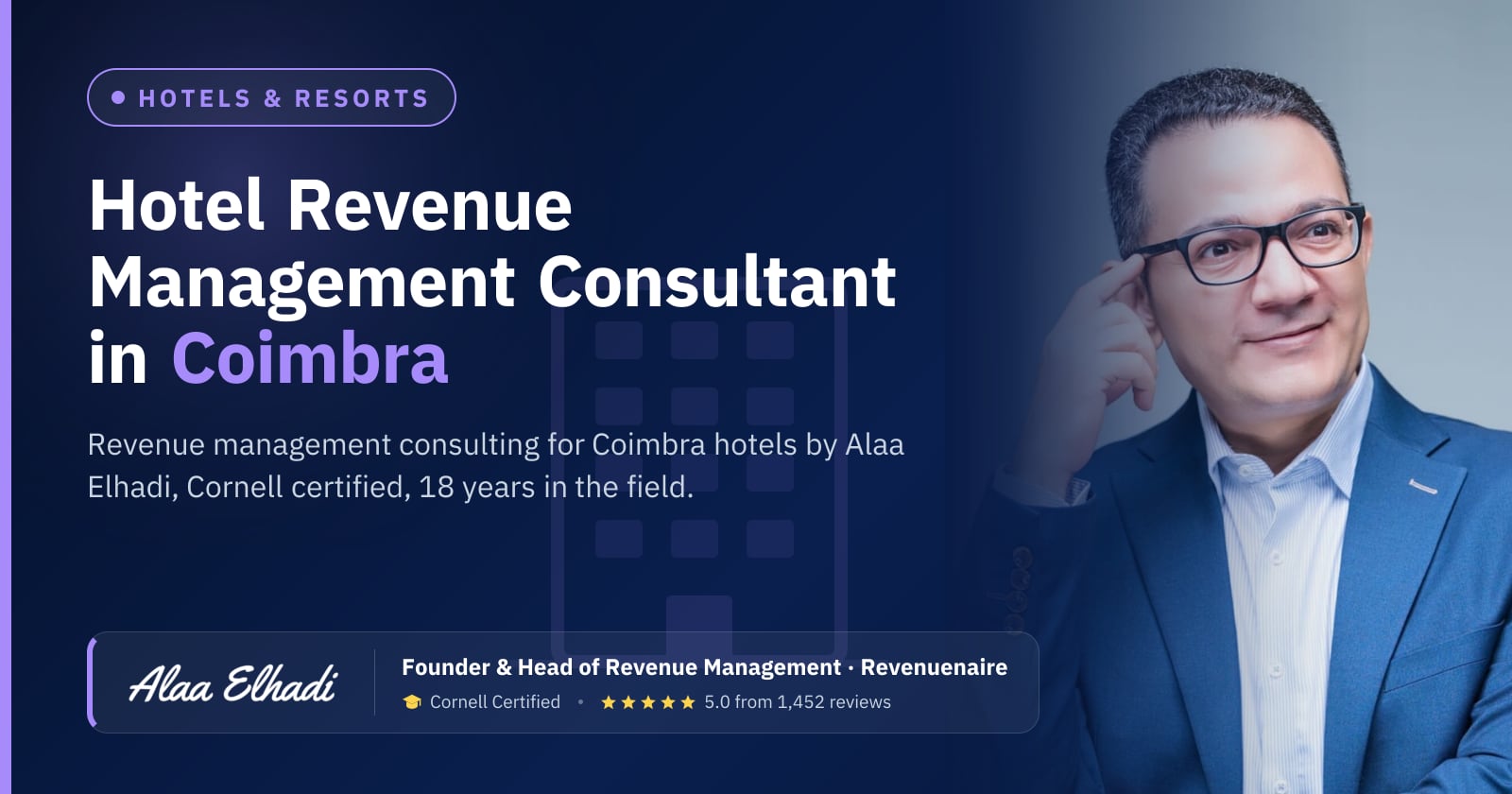Hotel Revenue Management Consultant in Coimbra, Portugal