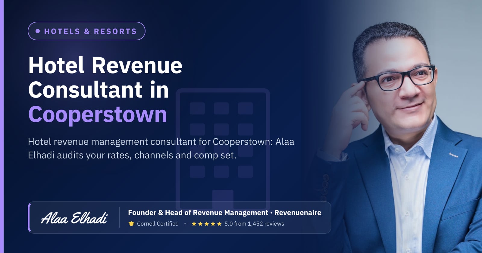 Hotel Revenue Management Consultant in Cooperstown & Central New York, United States