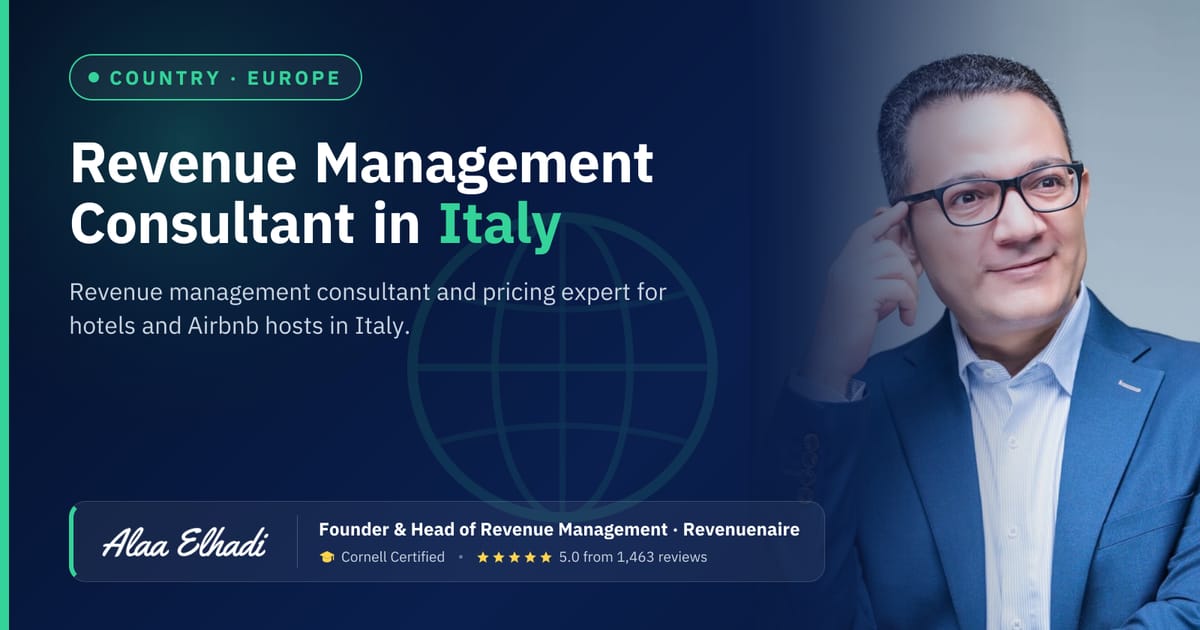 Revenue management consultant in Italy