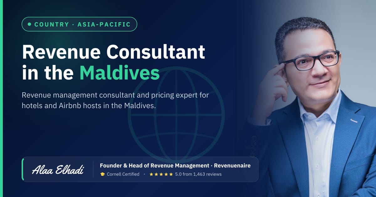 Revenue management consultant in Maldives