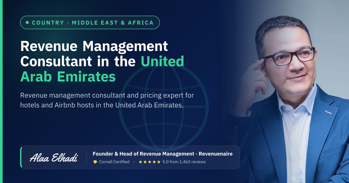 Revenue management consultant in United Arab Emirates