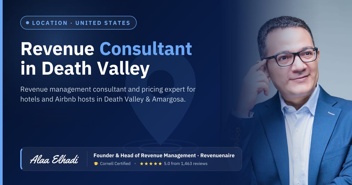 Revenue management consultant in Death Valley & Amargosa, United States