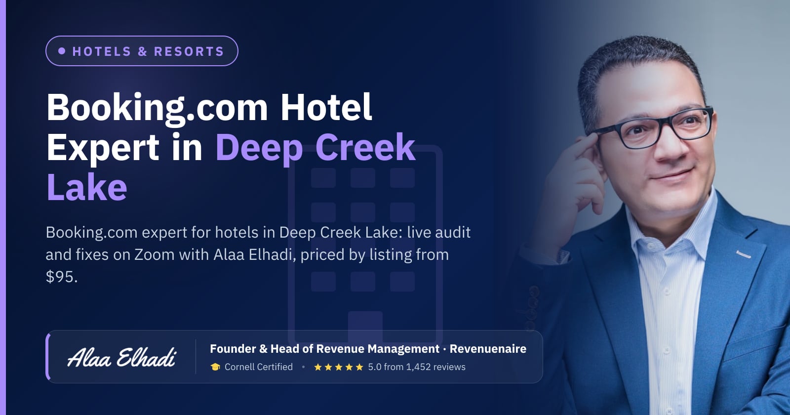 Booking.com Optimization Expert for Hotels in Deep Creek Lake, United States