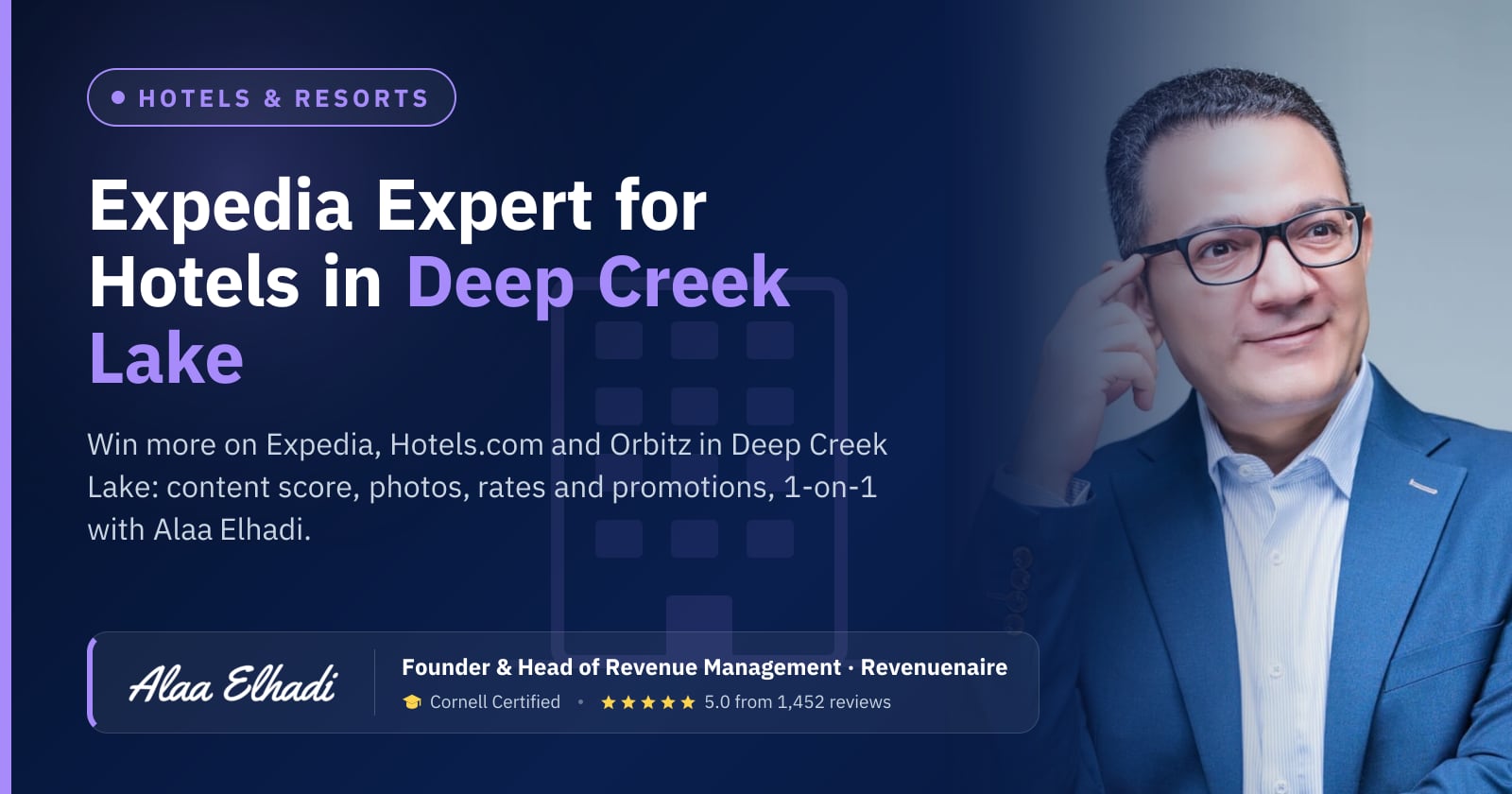 Expedia Optimization Expert for Hotels in Deep Creek Lake, United States