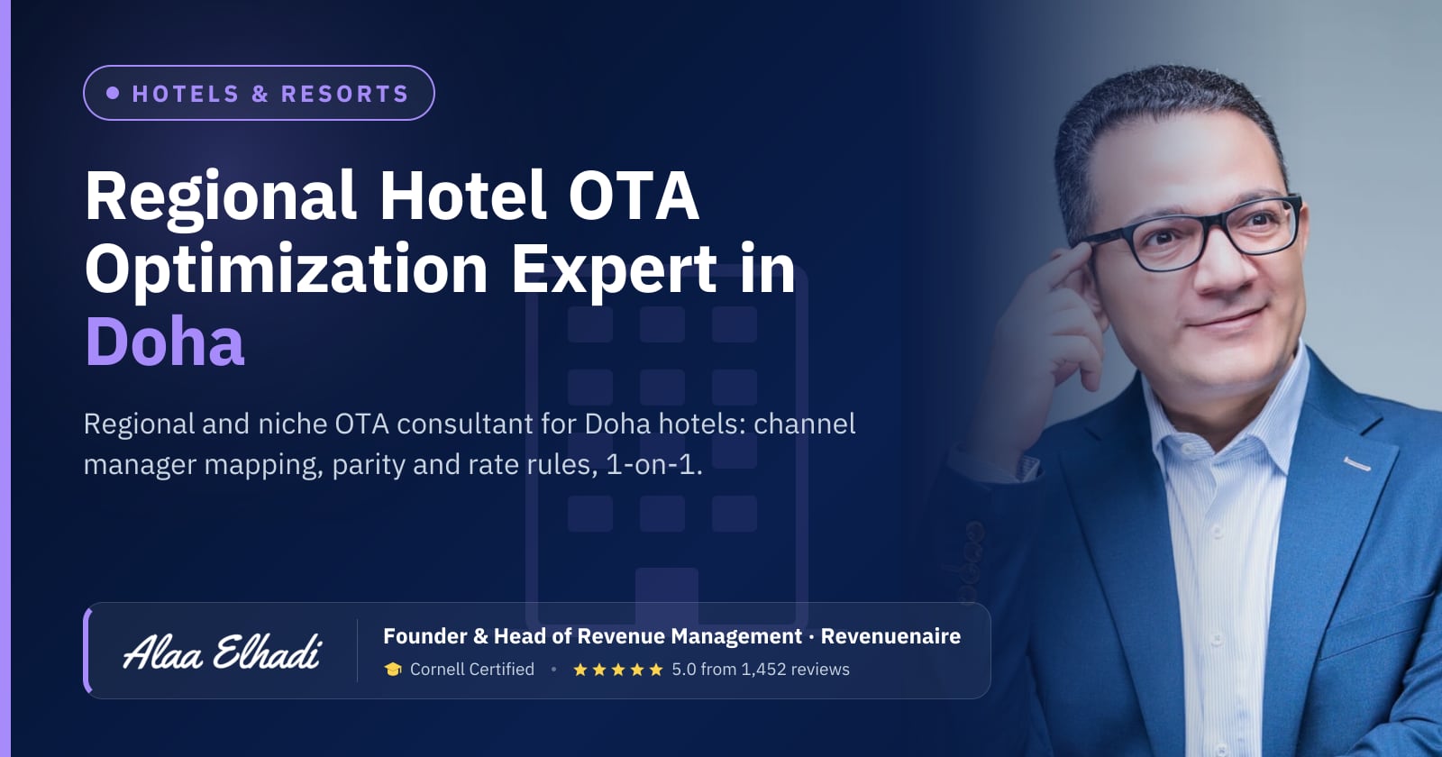 Regional Hotel OTA Optimization Expert in Doha, Qatar