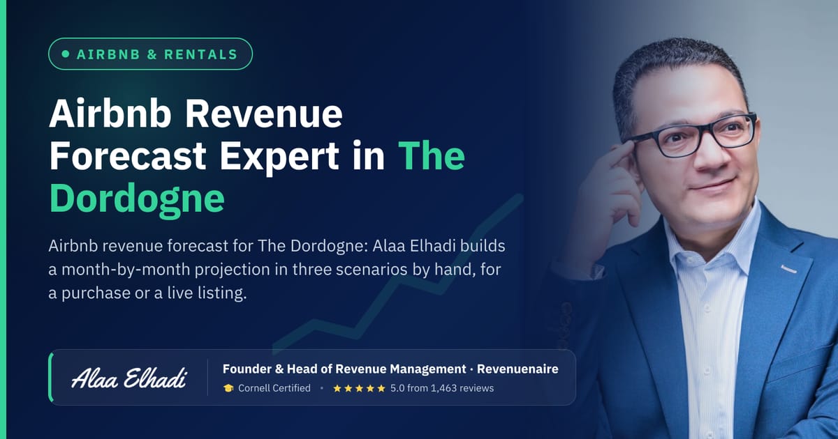 Airbnb Revenue Forecast Expert in The Dordogne & Périgord, France