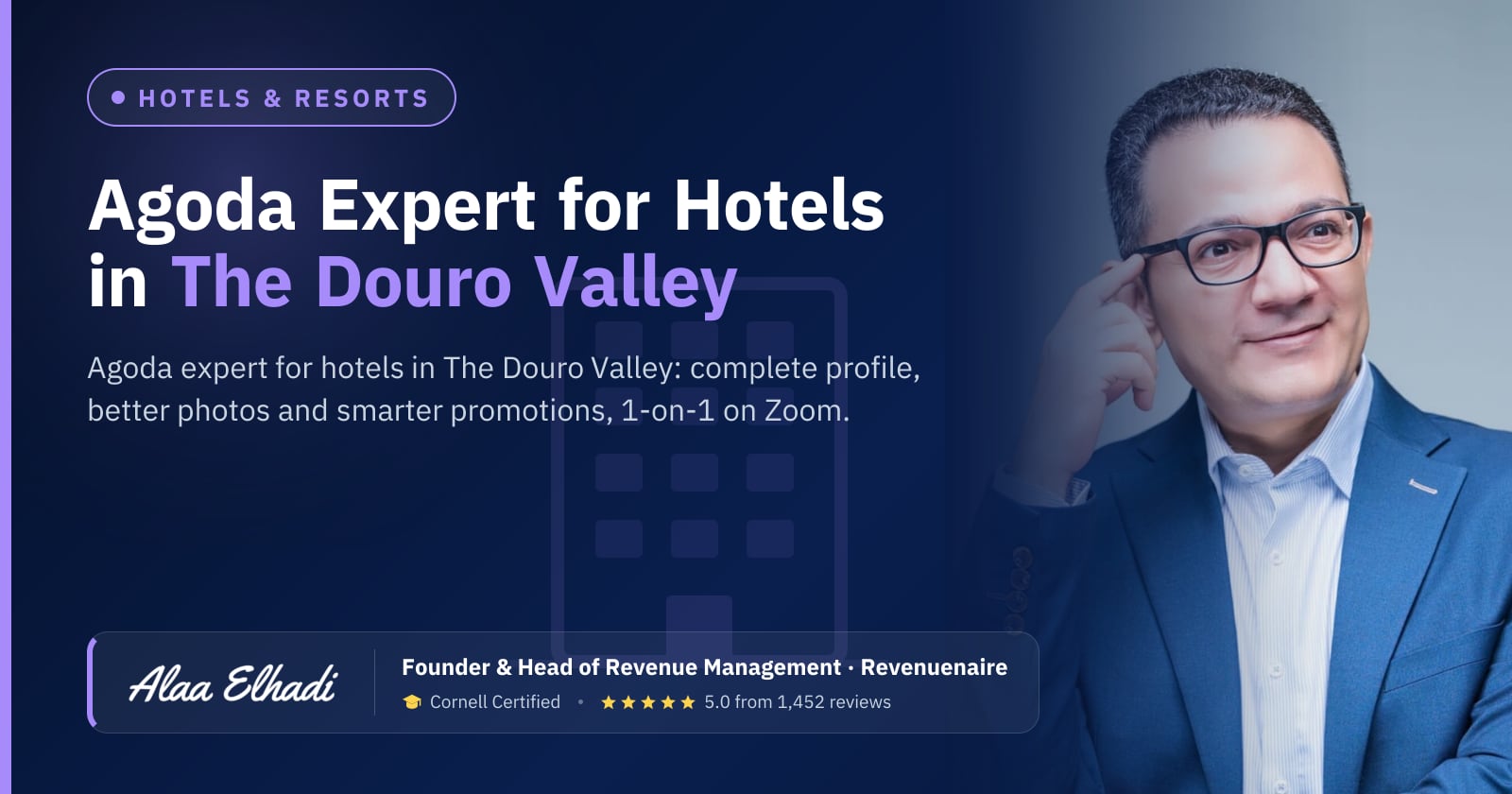 Agoda Optimization Expert for Hotels in The Douro Valley, Portugal