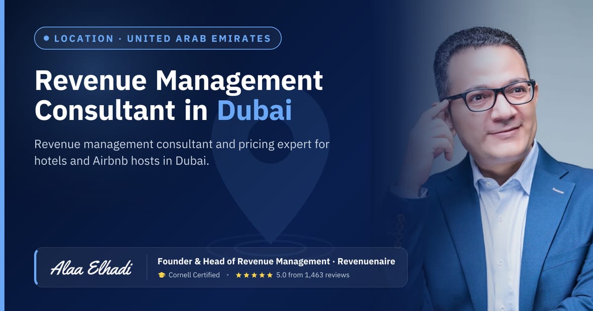 Revenue management consultant in Dubai, United Arab Emirates