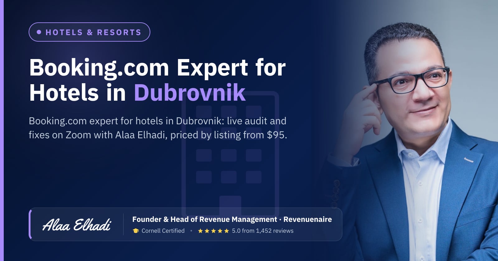 Booking.com Optimization Expert for Hotels in Dubrovnik, Croatia