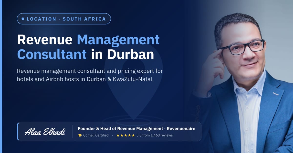 Revenue management consultant in Durban & KwaZulu-Natal, South Africa