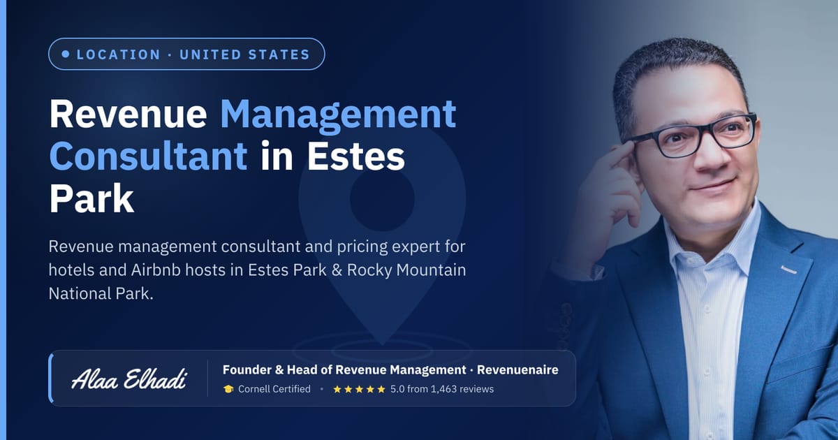 Revenue management consultant in Estes Park & Rocky Mountain National Park, United States