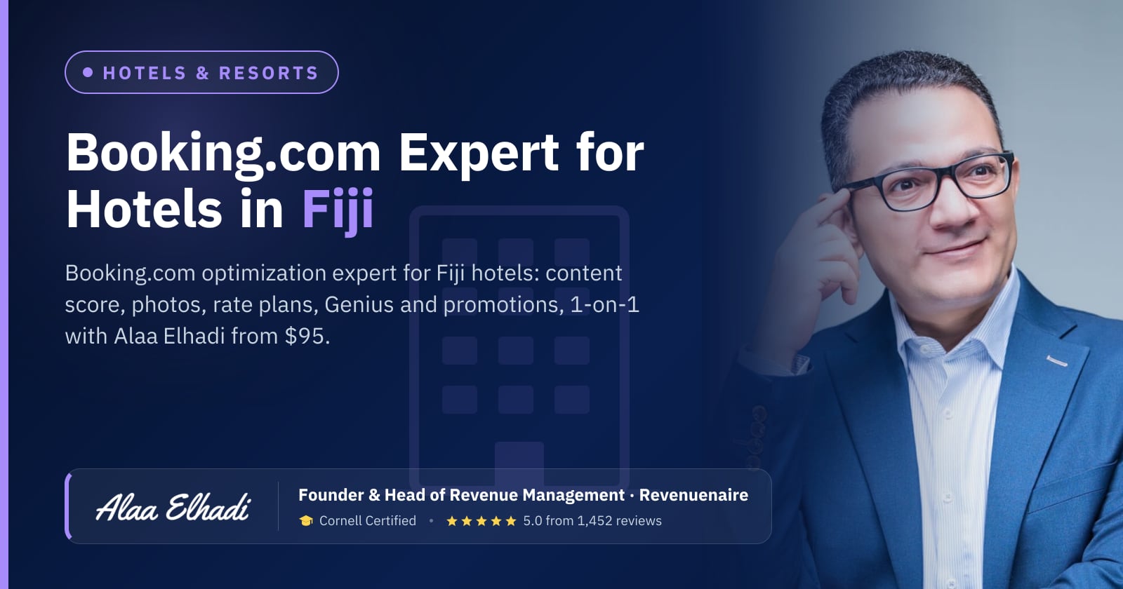 Booking.com Optimization Expert for Hotels in Fiji (Nadi & Denarau), Fiji