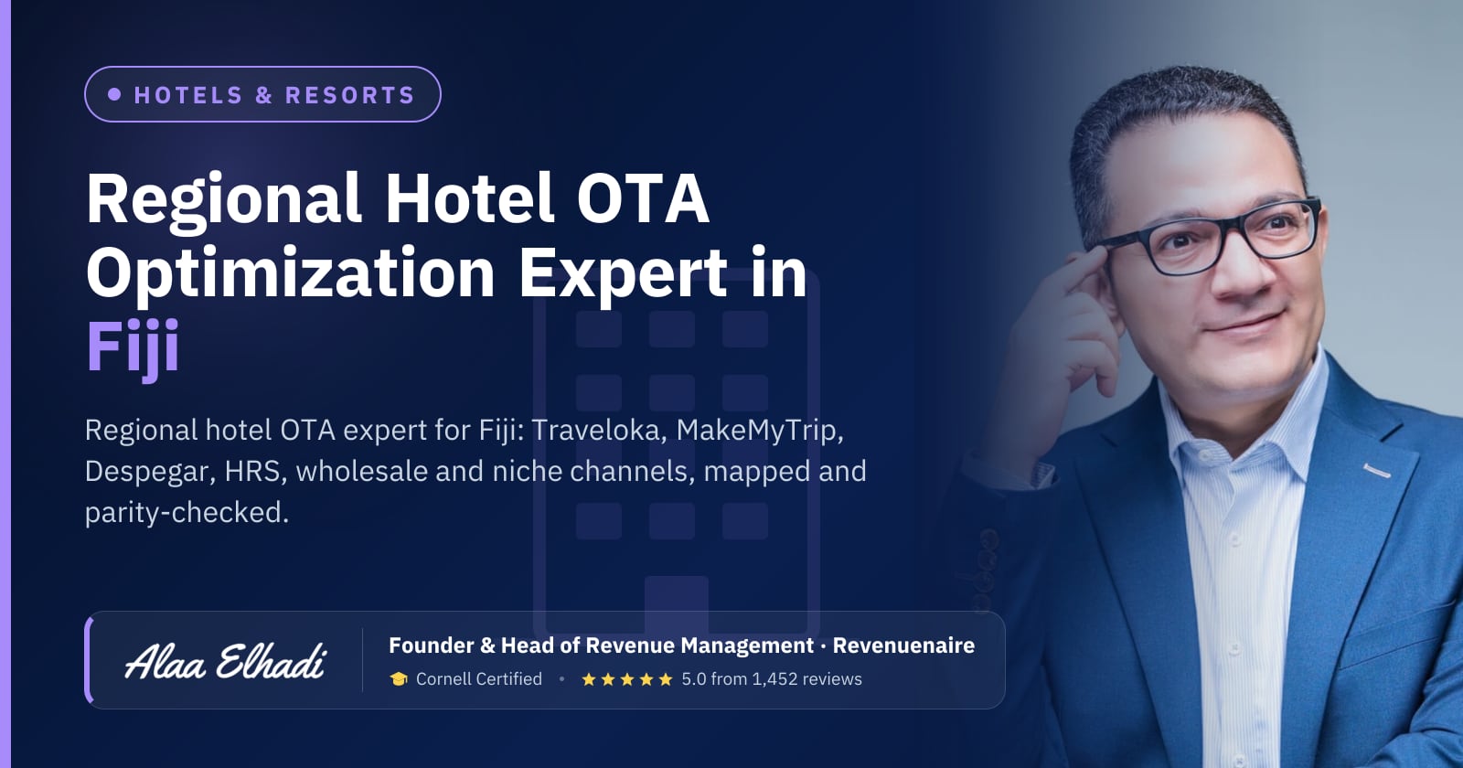 Regional Hotel OTA Optimization Expert in Fiji (Nadi & Denarau), Fiji