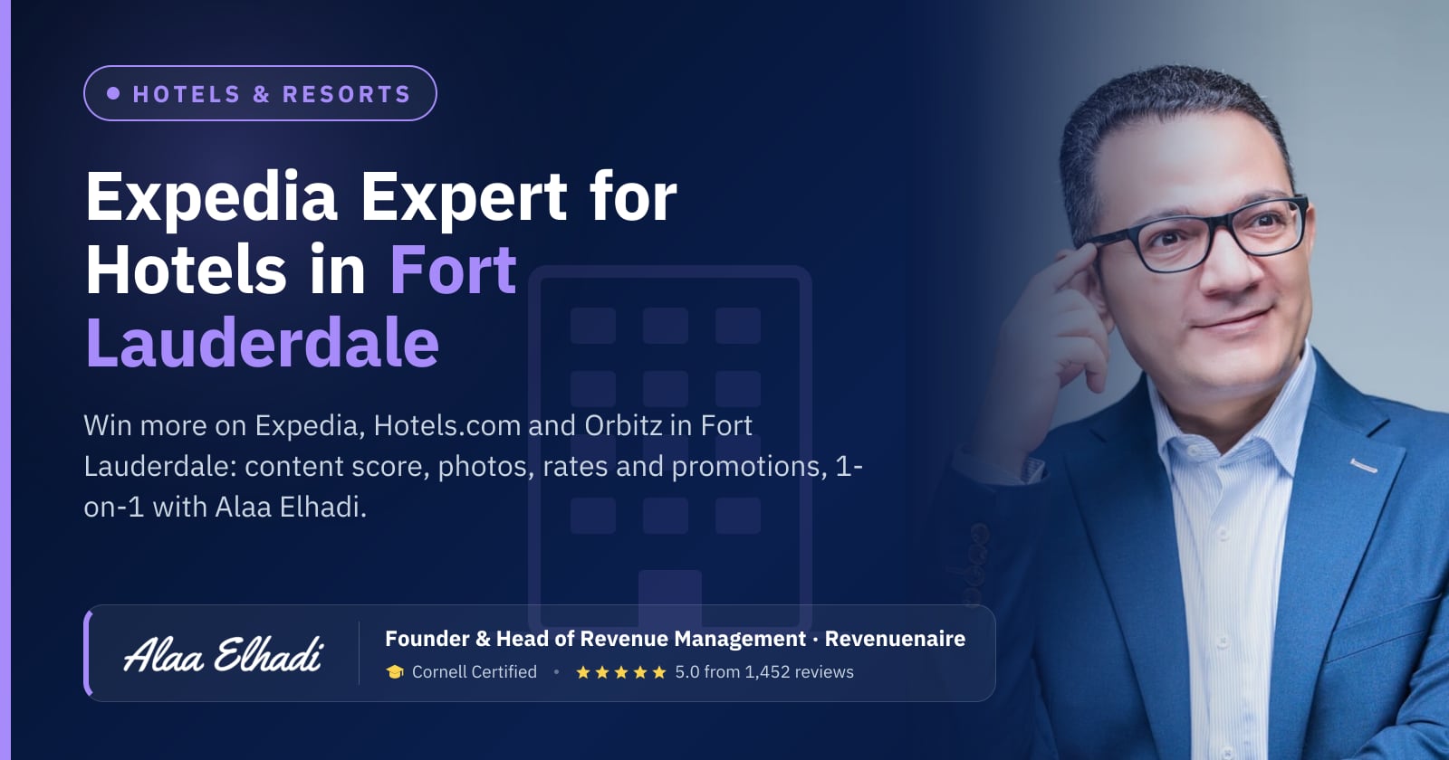 Expedia Optimization Expert for Hotels in Fort Lauderdale & Palm Beach, United States