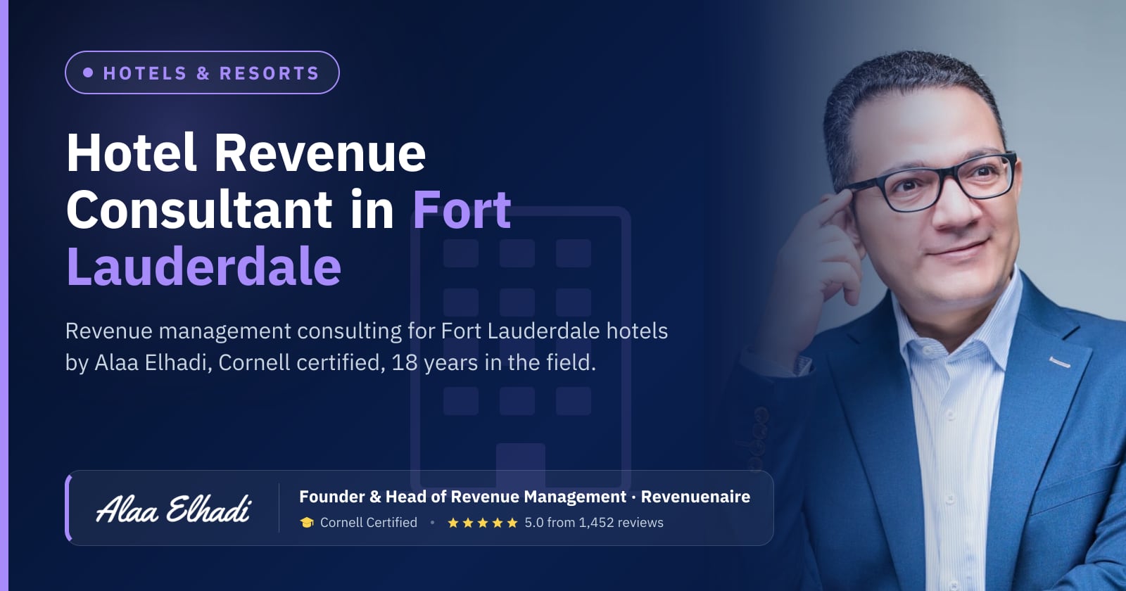 Hotel Revenue Management Consultant in Fort Lauderdale & Palm Beach, United States