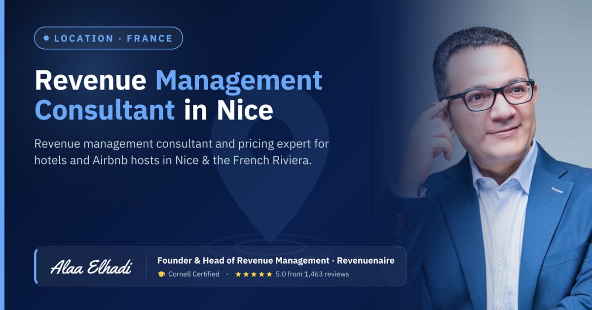 Revenue management consultant in Nice & the French Riviera, France