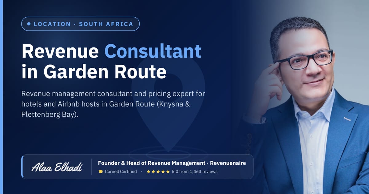 Revenue management consultant in Garden Route (Knysna & Plettenberg Bay), South Africa