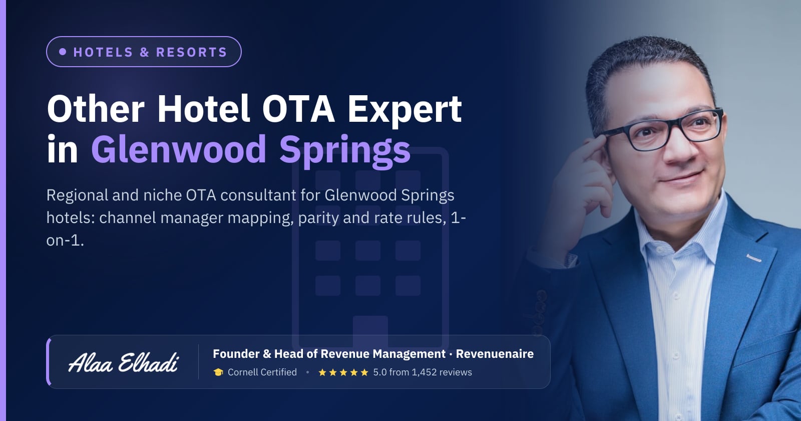 Regional Hotel OTA Optimization Expert in Glenwood Springs, United States