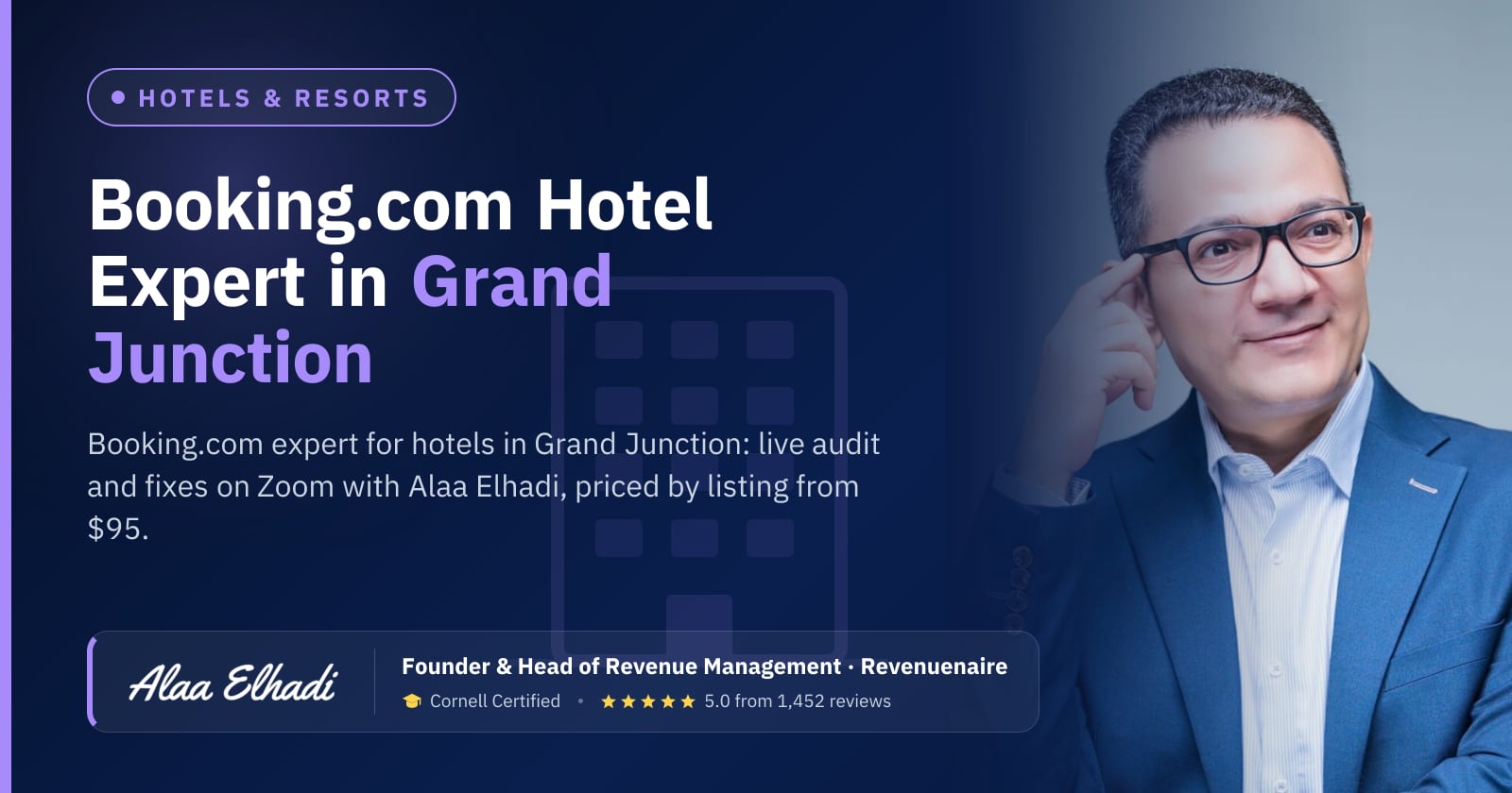 Booking.com Optimization Expert for Hotels in Grand Junction & Colorado Wine Country, United States