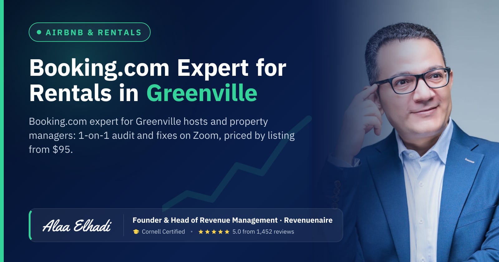 Booking.com Optimization Expert for Rentals in Greenville & the Upstate, United States