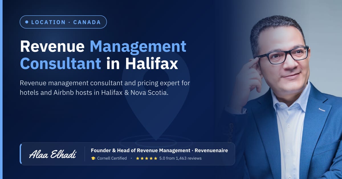 Revenue management consultant in Halifax & Nova Scotia, Canada