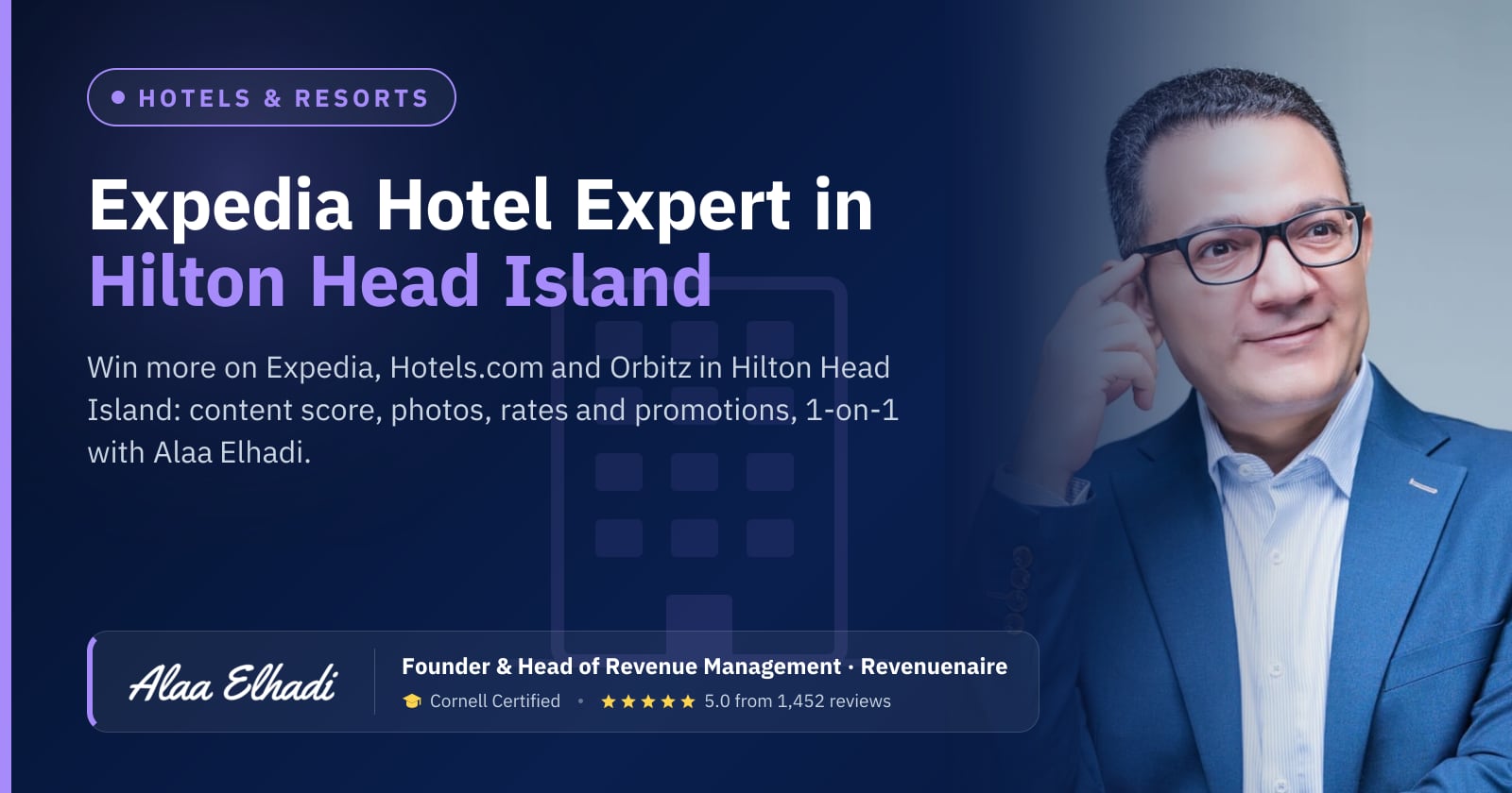 Expedia Optimization Expert for Hotels in Hilton Head Island, United States