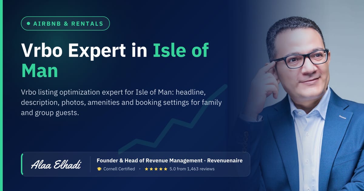 Vrbo Listing Optimization Expert in Isle of Man, United Kingdom