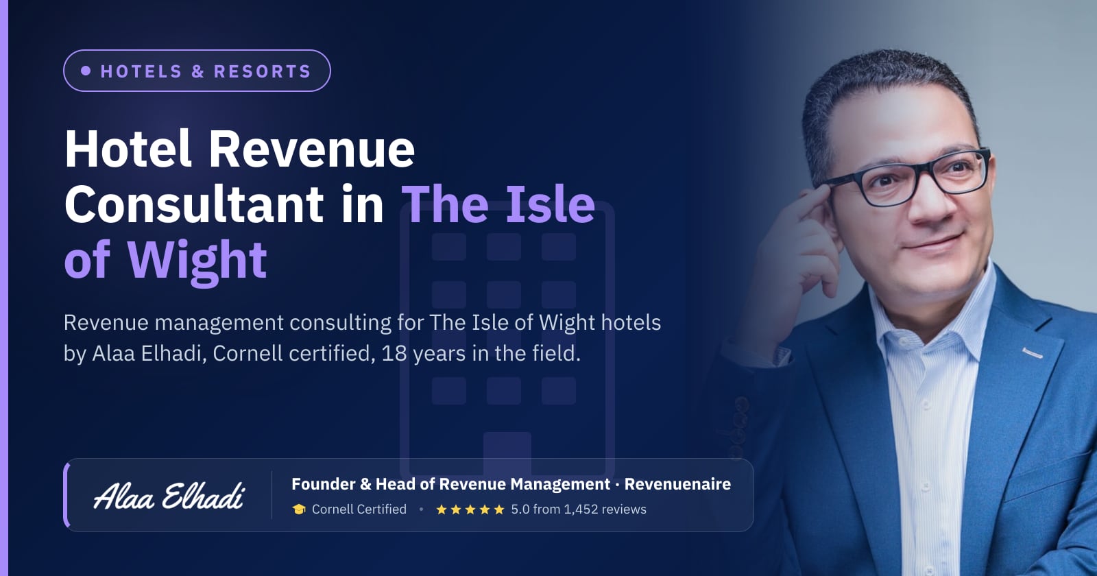 Hotel Revenue Management Consultant in The Isle of Wight, United Kingdom