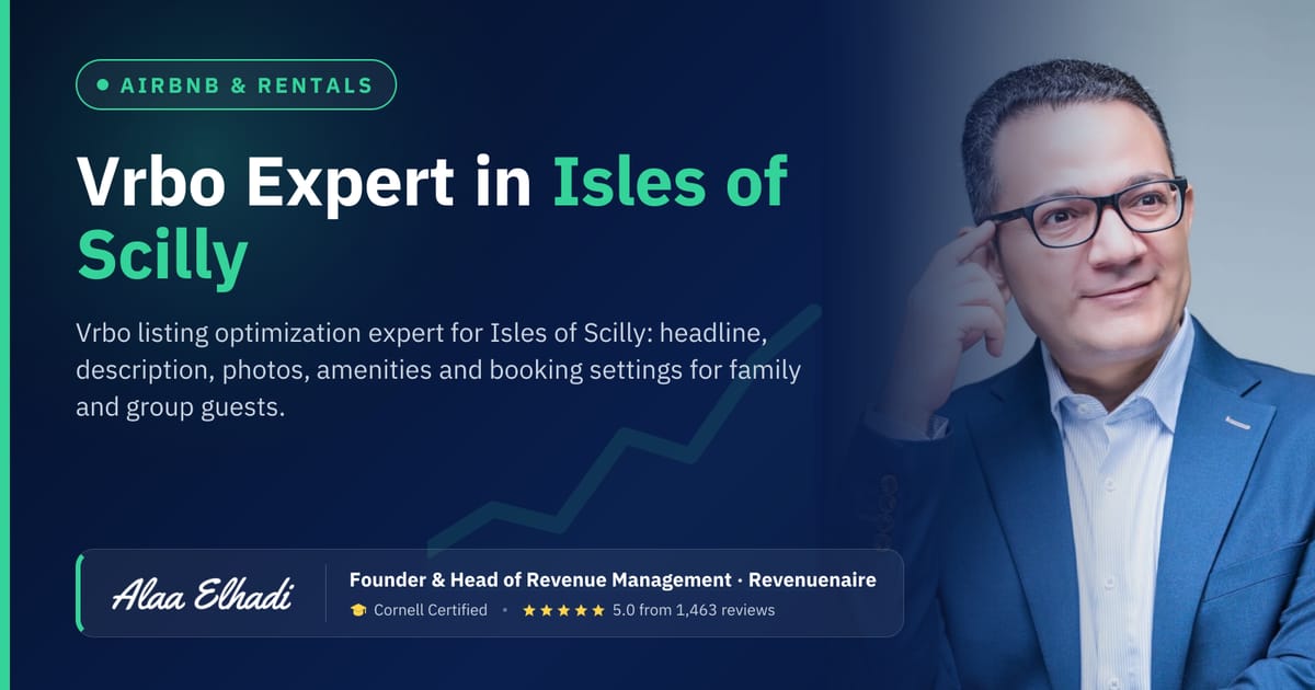 Vrbo Listing Optimization Expert in Isles of Scilly, United Kingdom