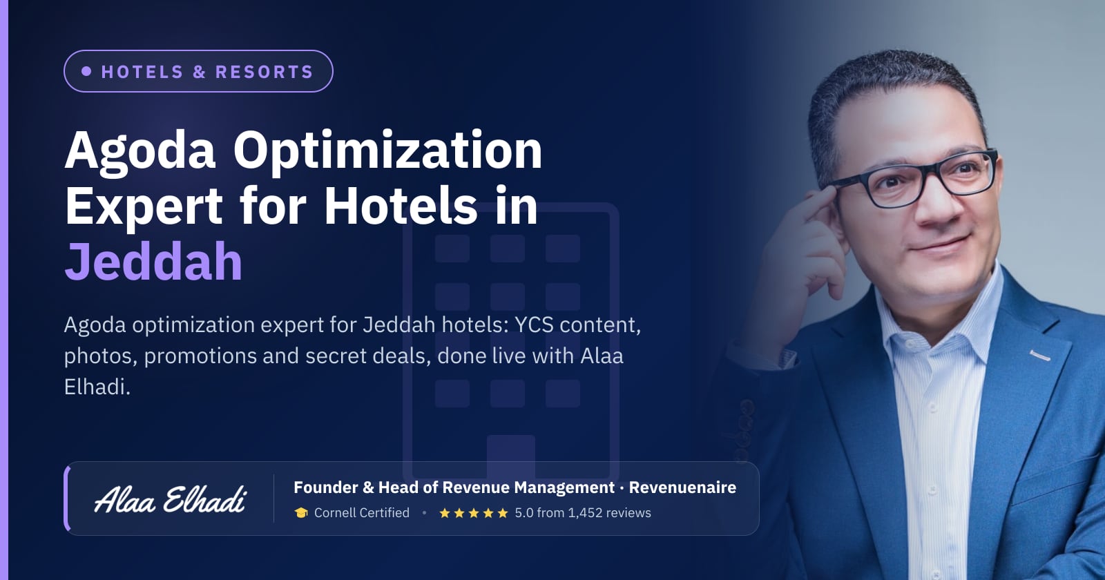 Agoda Optimization Expert for Hotels in Jeddah, Saudi Arabia
