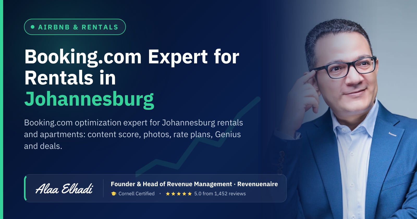 Booking.com Optimization Expert for Rentals in Johannesburg & Kruger, South Africa