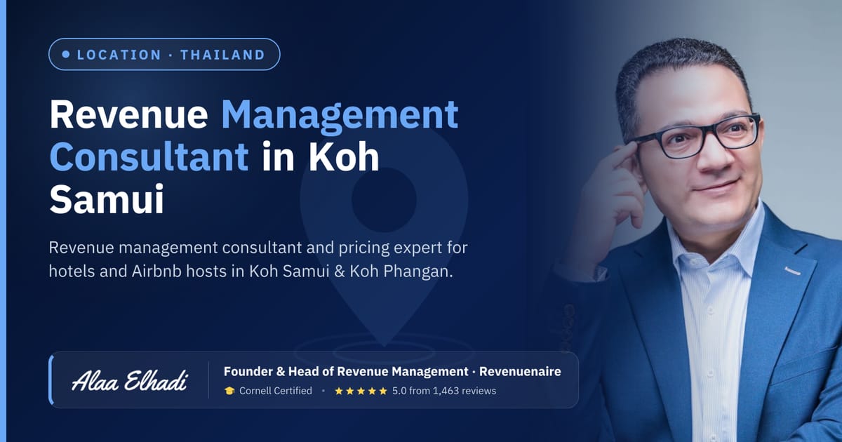 Revenue management consultant in Koh Samui & Koh Phangan, Thailand
