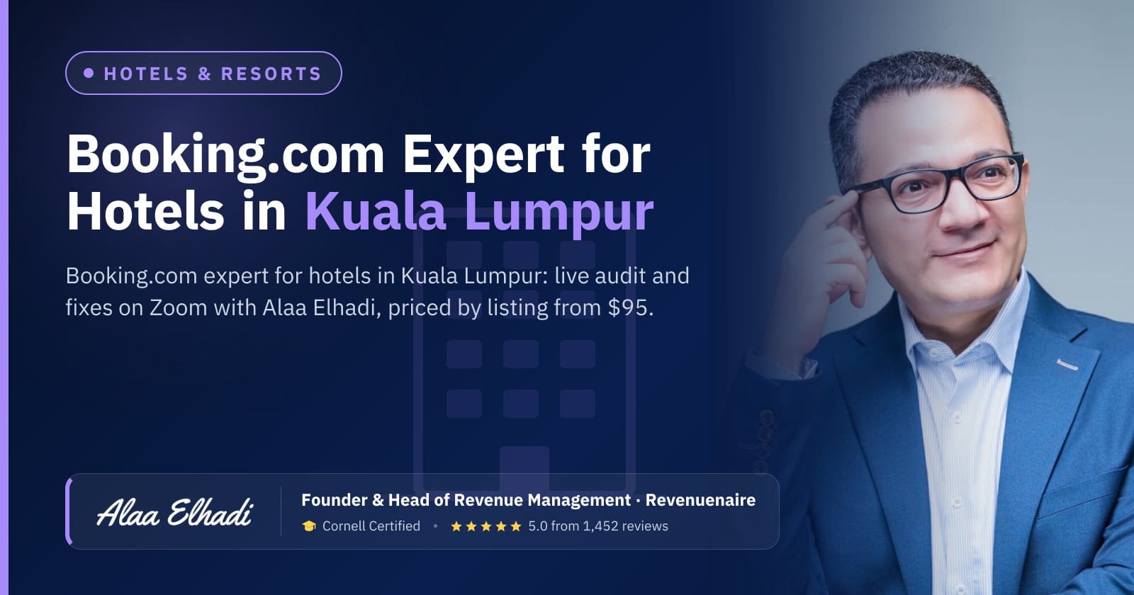 Booking.com Optimization Expert for Hotels in Kuala Lumpur, Malaysia