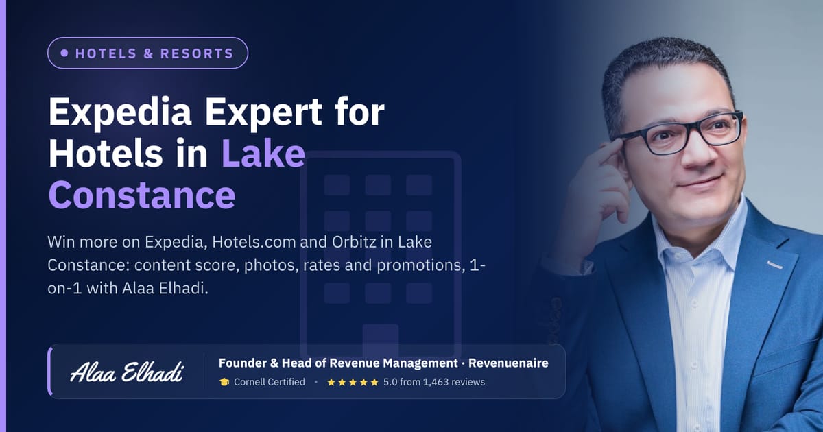 Expedia Optimization Expert for Hotels in Lake Constance (Bodensee), Germany