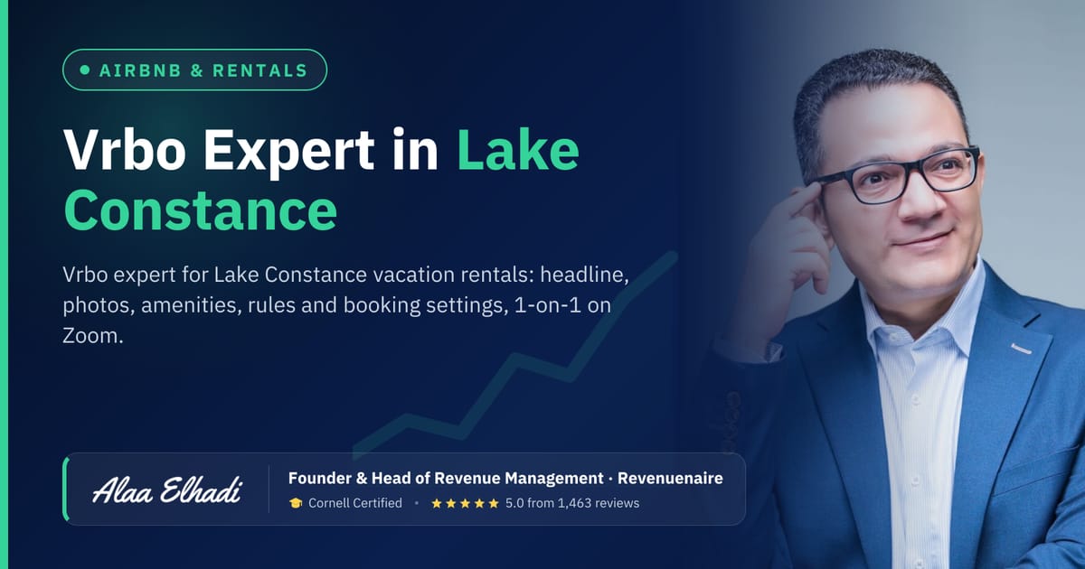 Vrbo Listing Optimization Expert in Lake Constance (Bodensee), Germany