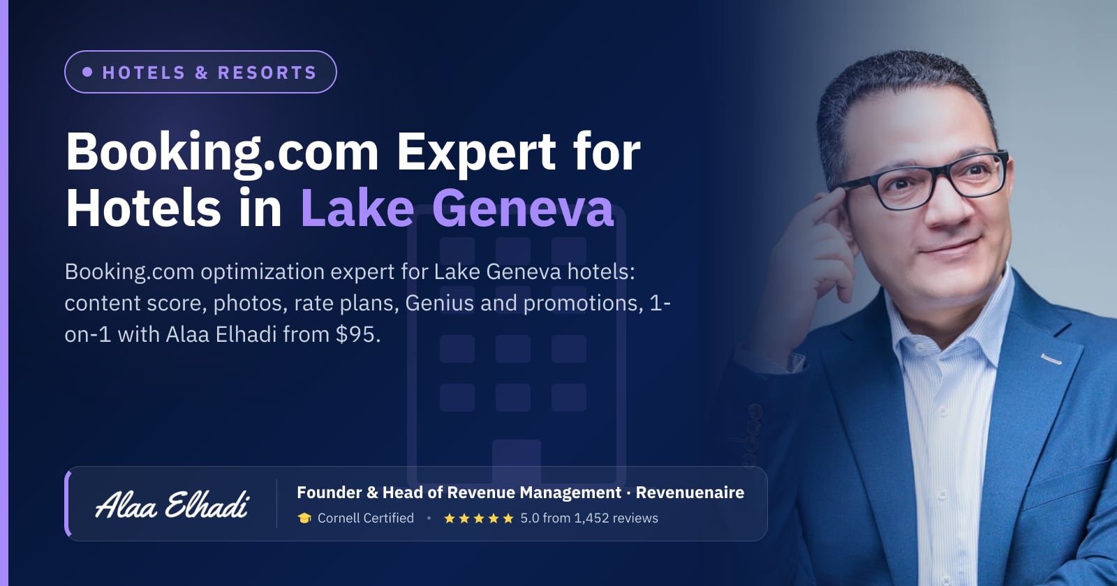 Booking.com Optimization Expert for Hotels in Lake Geneva, United States