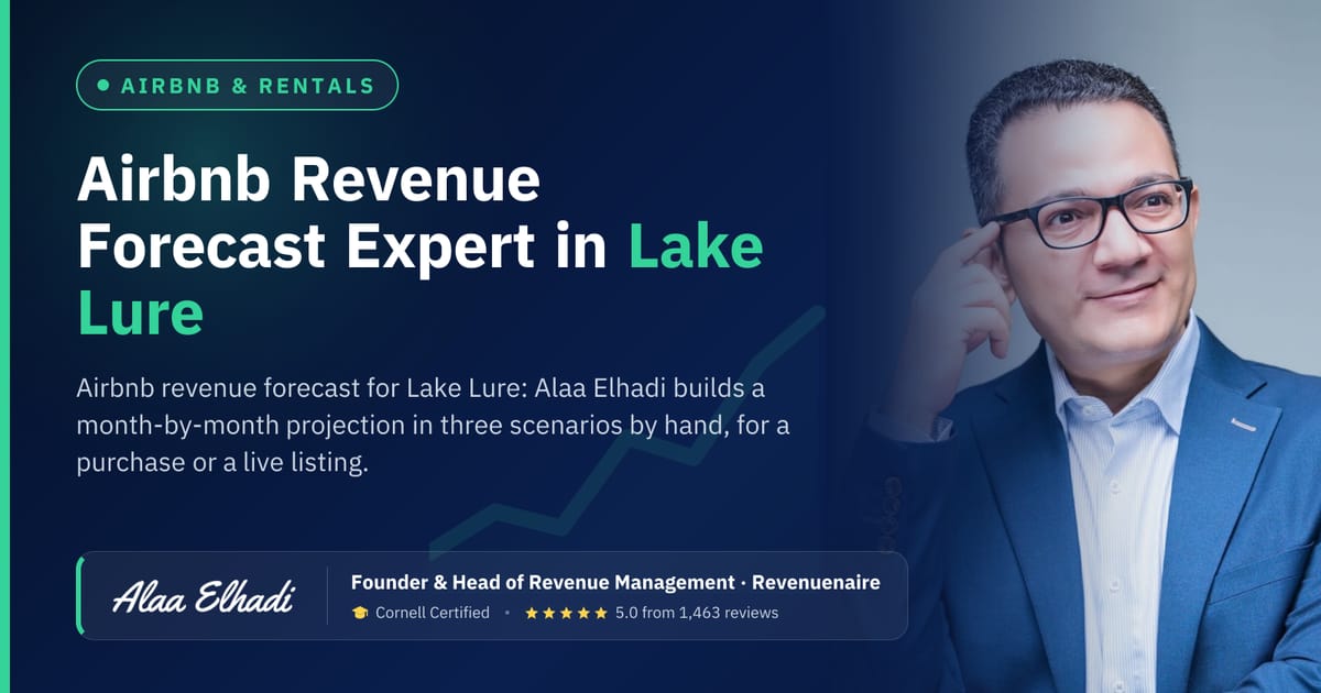 Airbnb Revenue Forecast Expert in Lake Lure & Hendersonville, United States