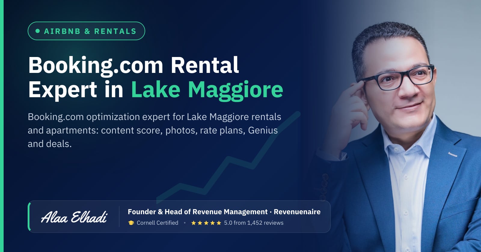 Booking.com Optimization Expert for Rentals in Lake Maggiore & Lake Orta, Italy