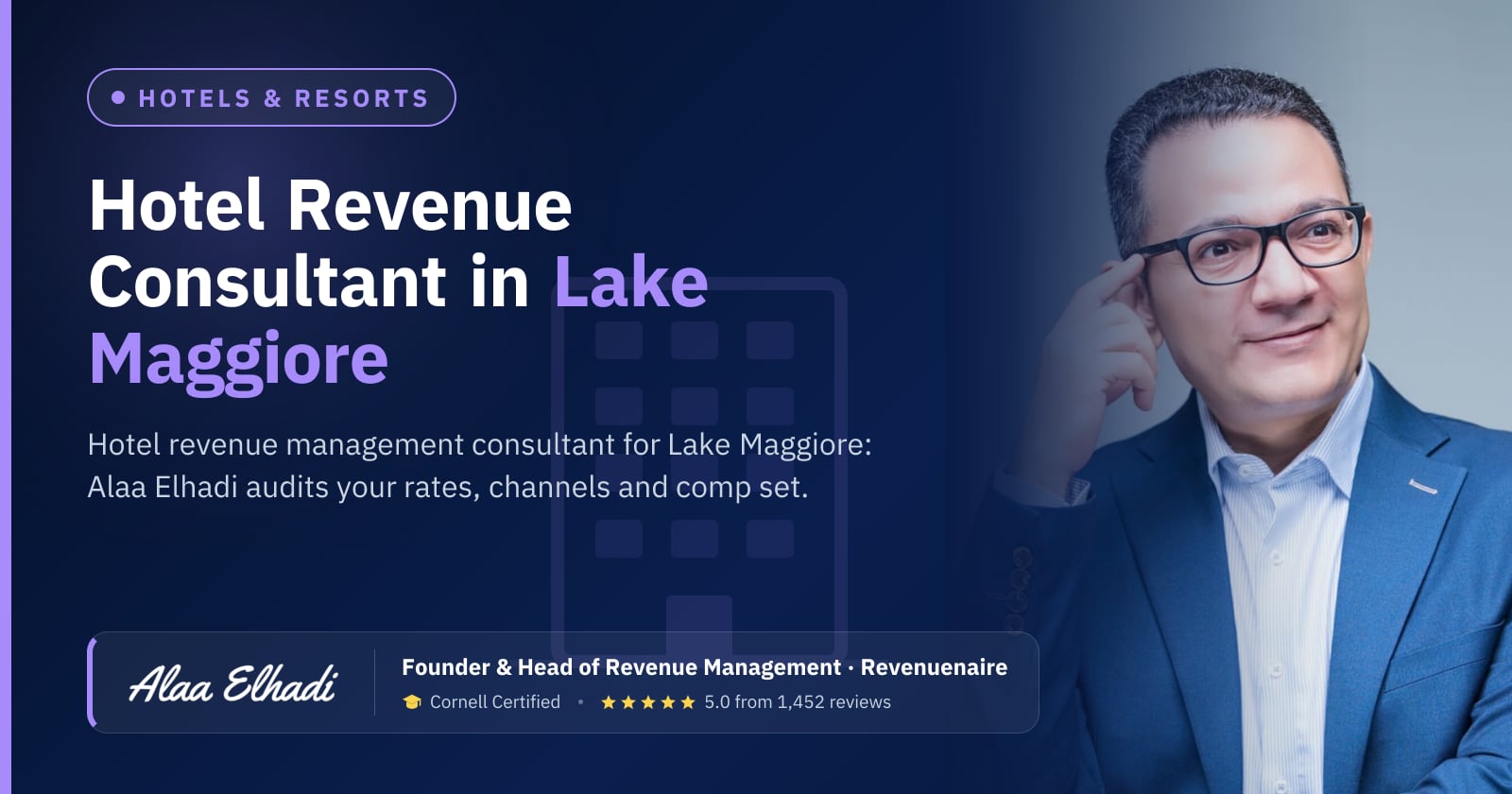 Hotel Revenue Management Consultant in Lake Maggiore & Lake Orta, Italy