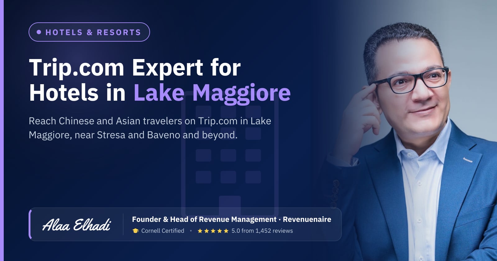 Trip.com Optimization Expert for Hotels in Lake Maggiore & Lake Orta, Italy