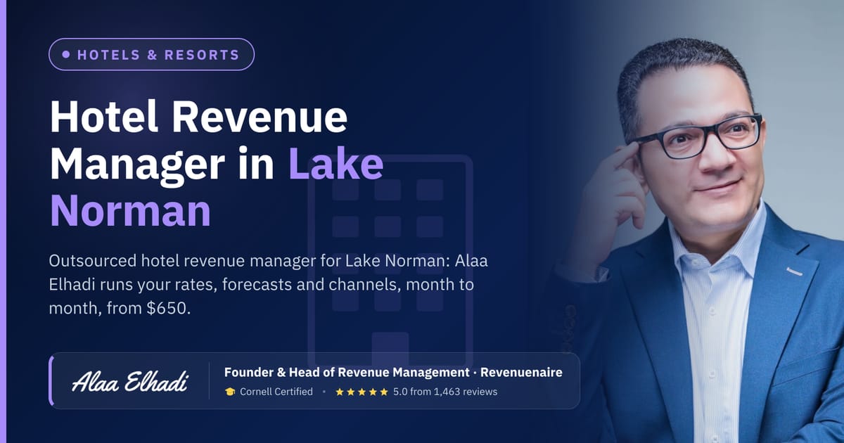 Outsourced Hotel Revenue Manager in Lake Norman, United States