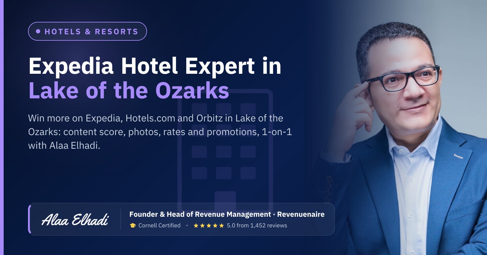 Expedia Optimization Expert for Hotels in Lake of the Ozarks, United States