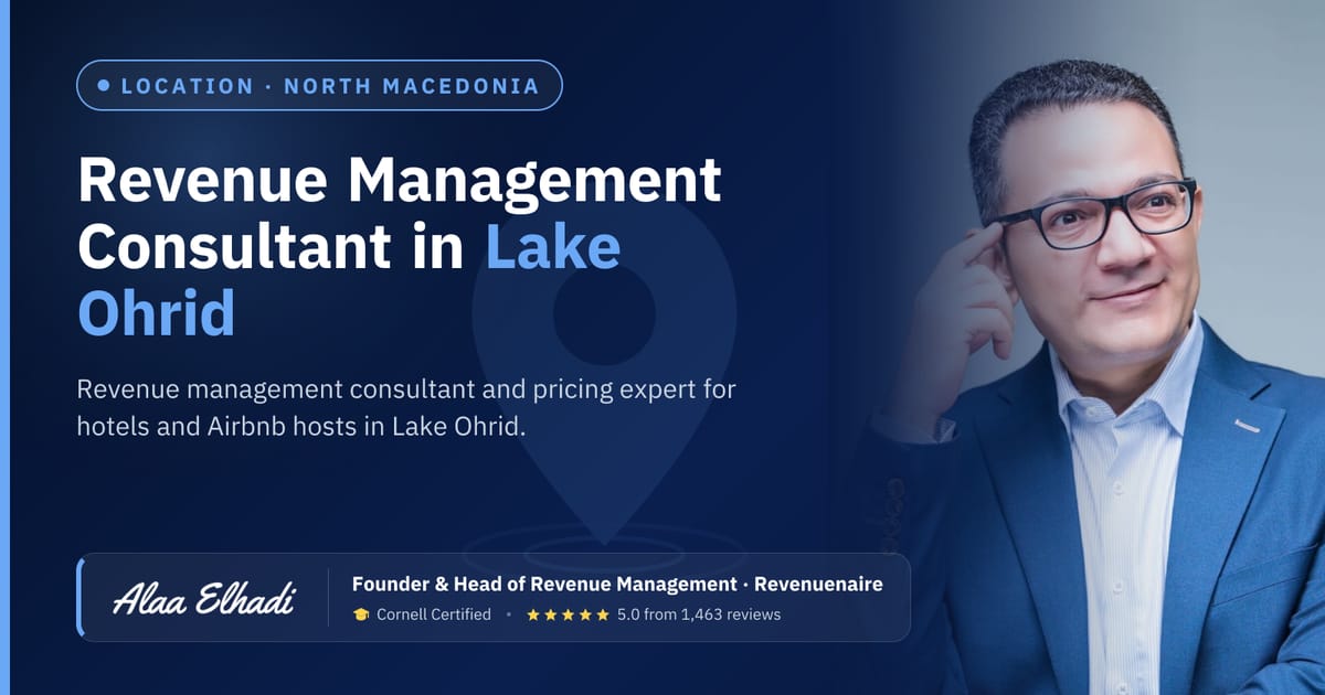 Revenue management consultant in Lake Ohrid, North Macedonia