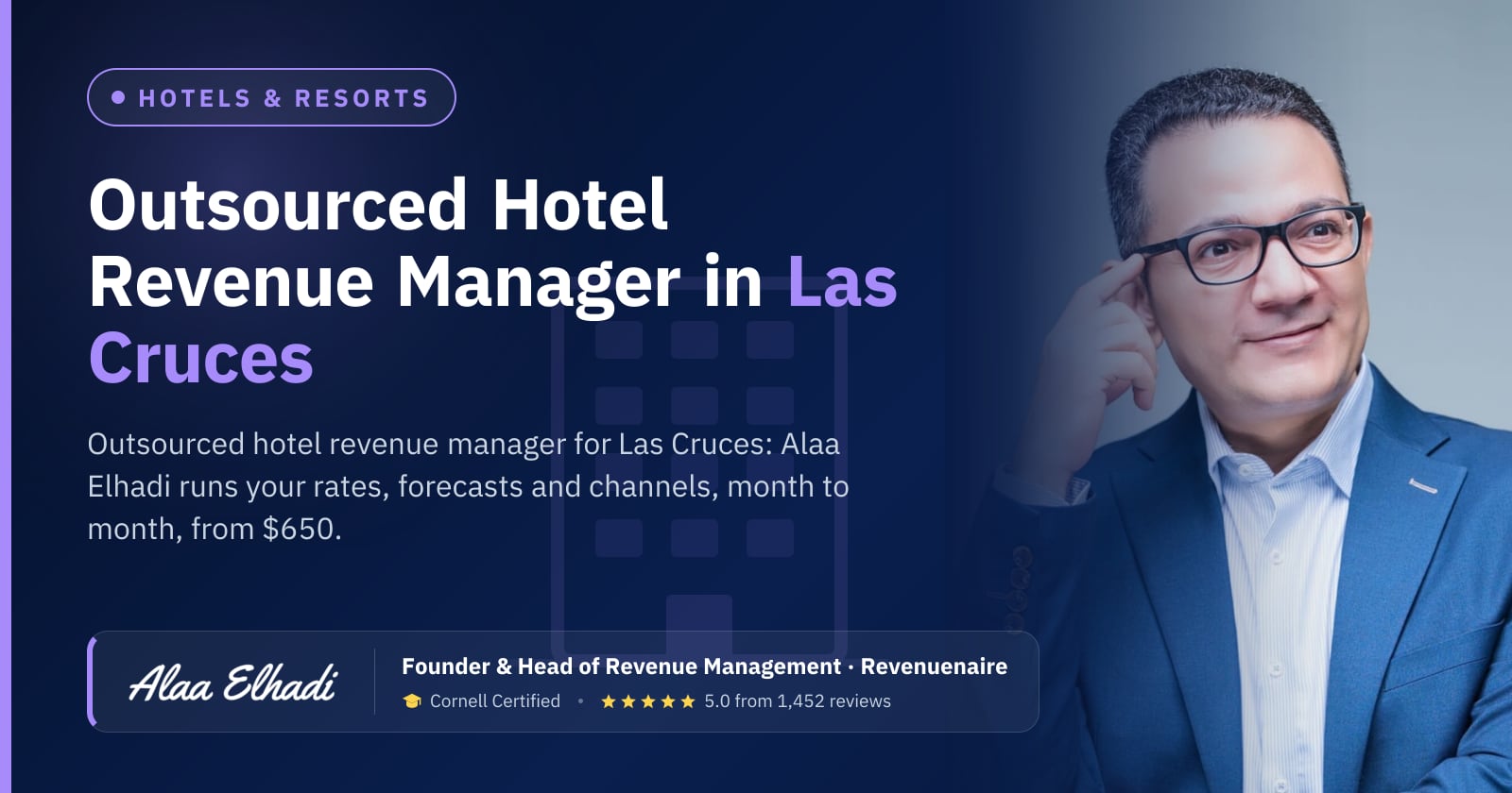 Outsourced Hotel Revenue Manager in Las Cruces & White Sands, United States