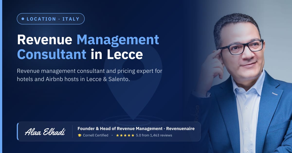 Revenue management consultant in Lecce & Salento, Italy
