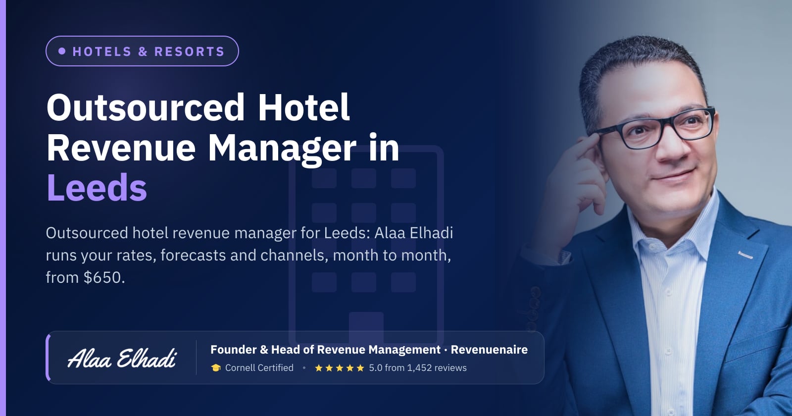 Outsourced Hotel Revenue Manager in Leeds & York, United Kingdom