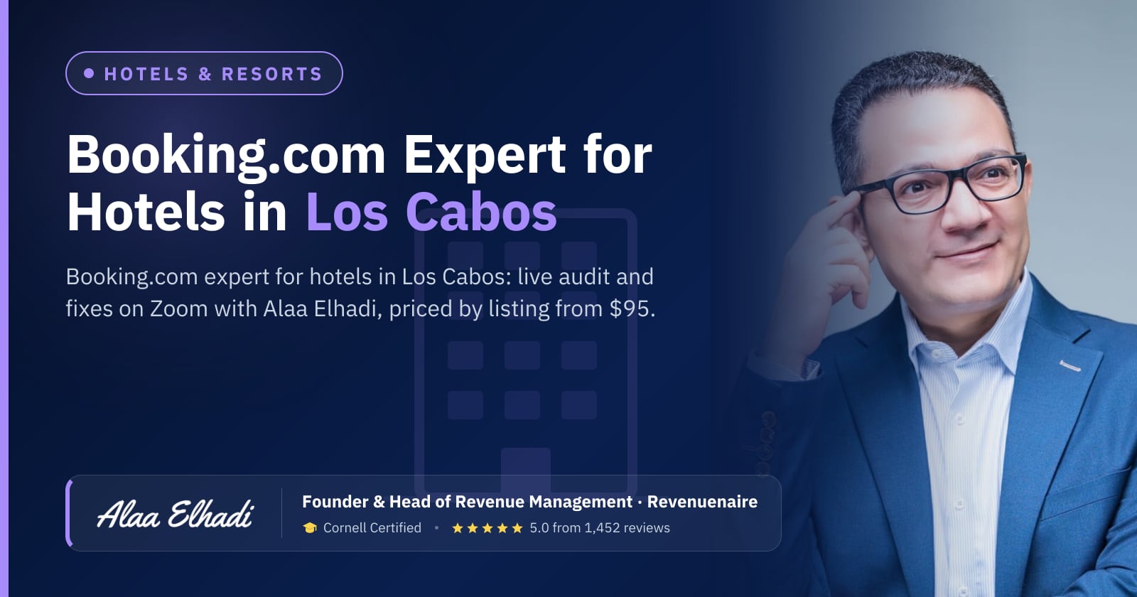 Booking.com Optimization Expert for Hotels in Los Cabos, Mexico