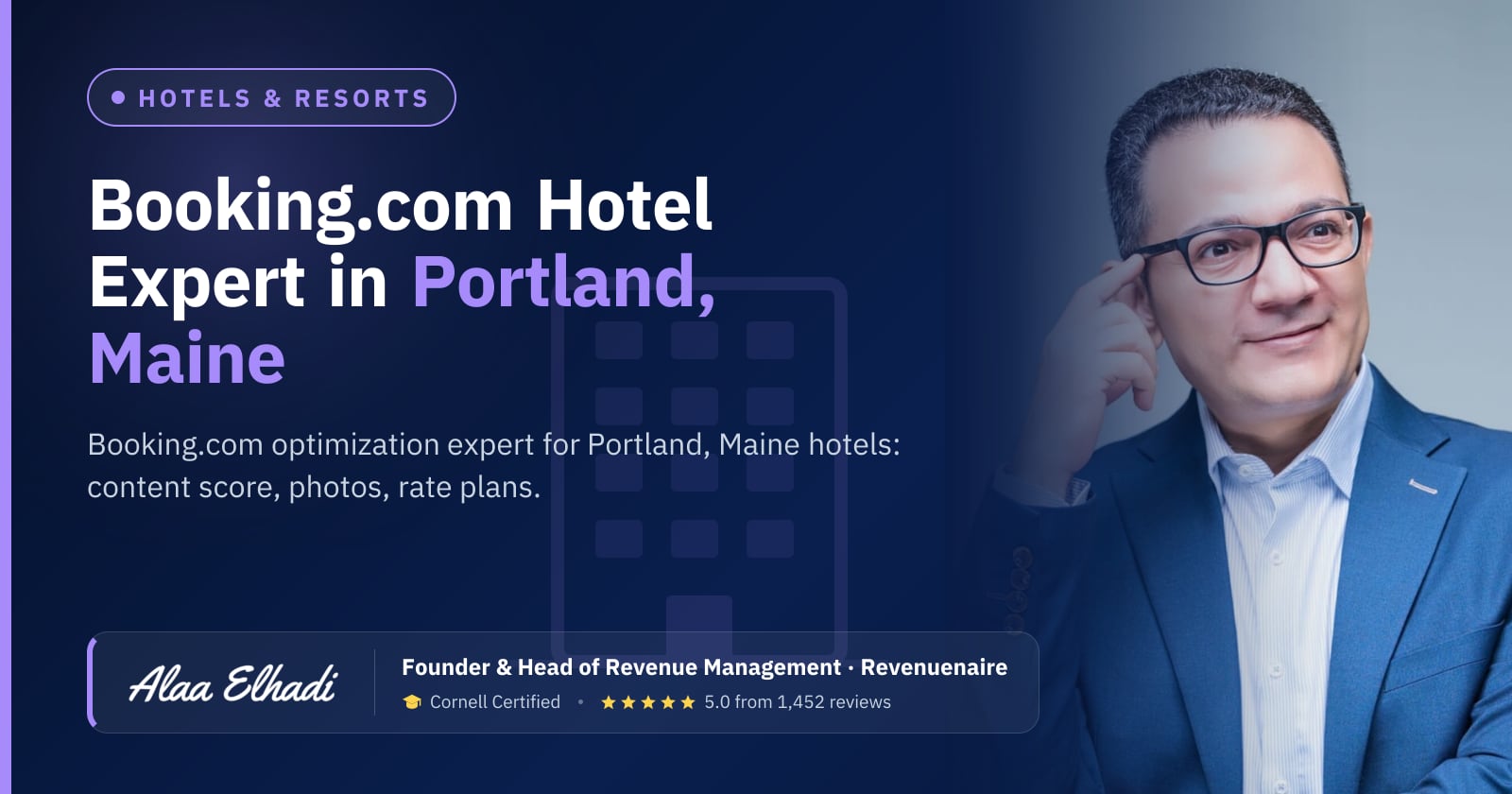 Booking.com Optimization Expert for Hotels in Portland, Maine & Bar Harbor, United States
