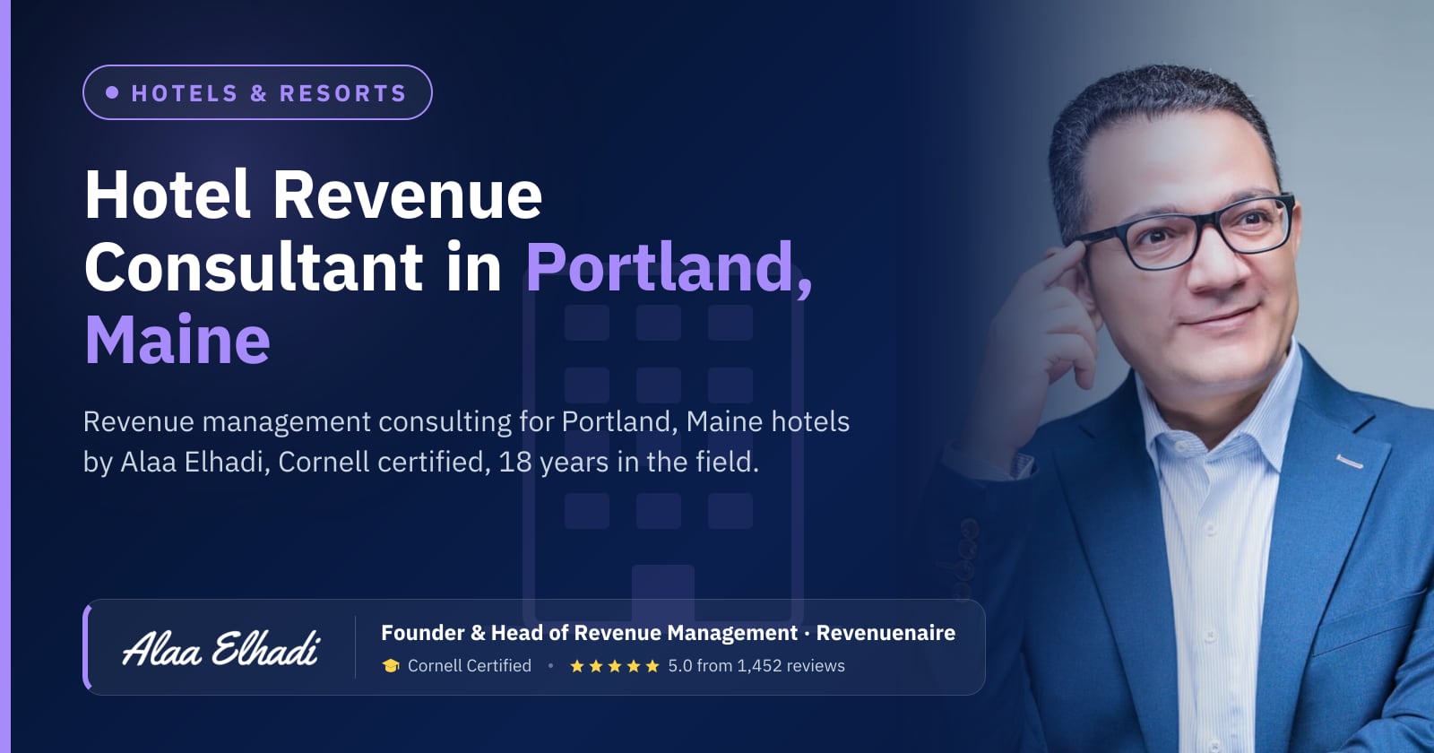 Hotel Revenue Management Consultant in Portland, Maine & Bar Harbor, United States