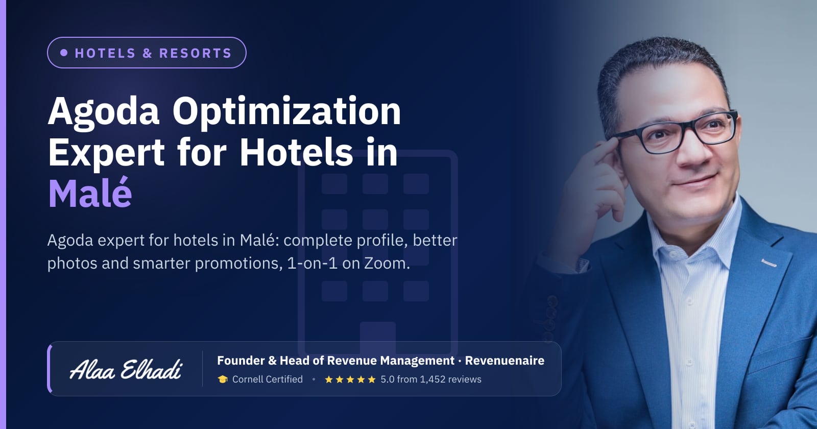 Agoda Optimization Expert for Hotels in Malé & the Maldives, Maldives